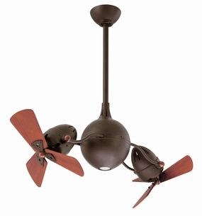 Acqua 38"Ceiling Fan Textured Bronze quiet small fans for desk or nightstand