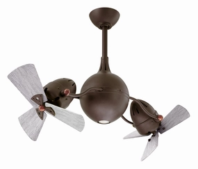 Acqua 38"Ceiling Fan Textured Bronze home fans with built-in timer settings
