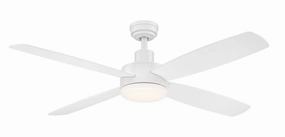Aeris 52"Ceiling Fan Matte White medium electric fans for multi-room use