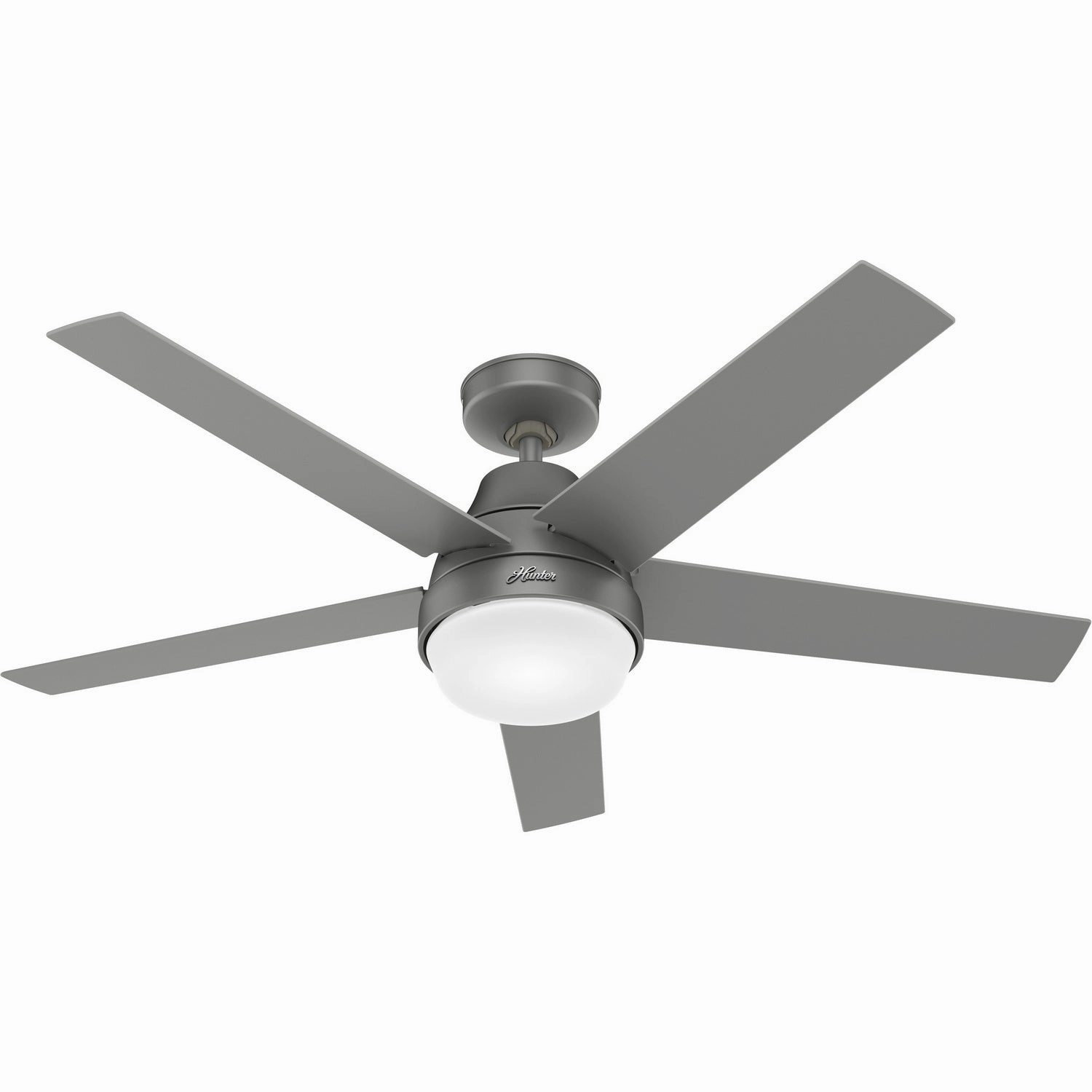 Aerodyne 52"Ceiling Fan Matte Silver adjustable fans for targeted cooling