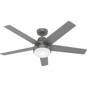 Aerodyne 52"Ceiling Fan Matte Silver adjustable fans for targeted cooling