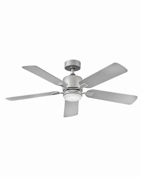 Afton 52"Ceiling Fan Satin Steel adjustable fans for targeted cooling
