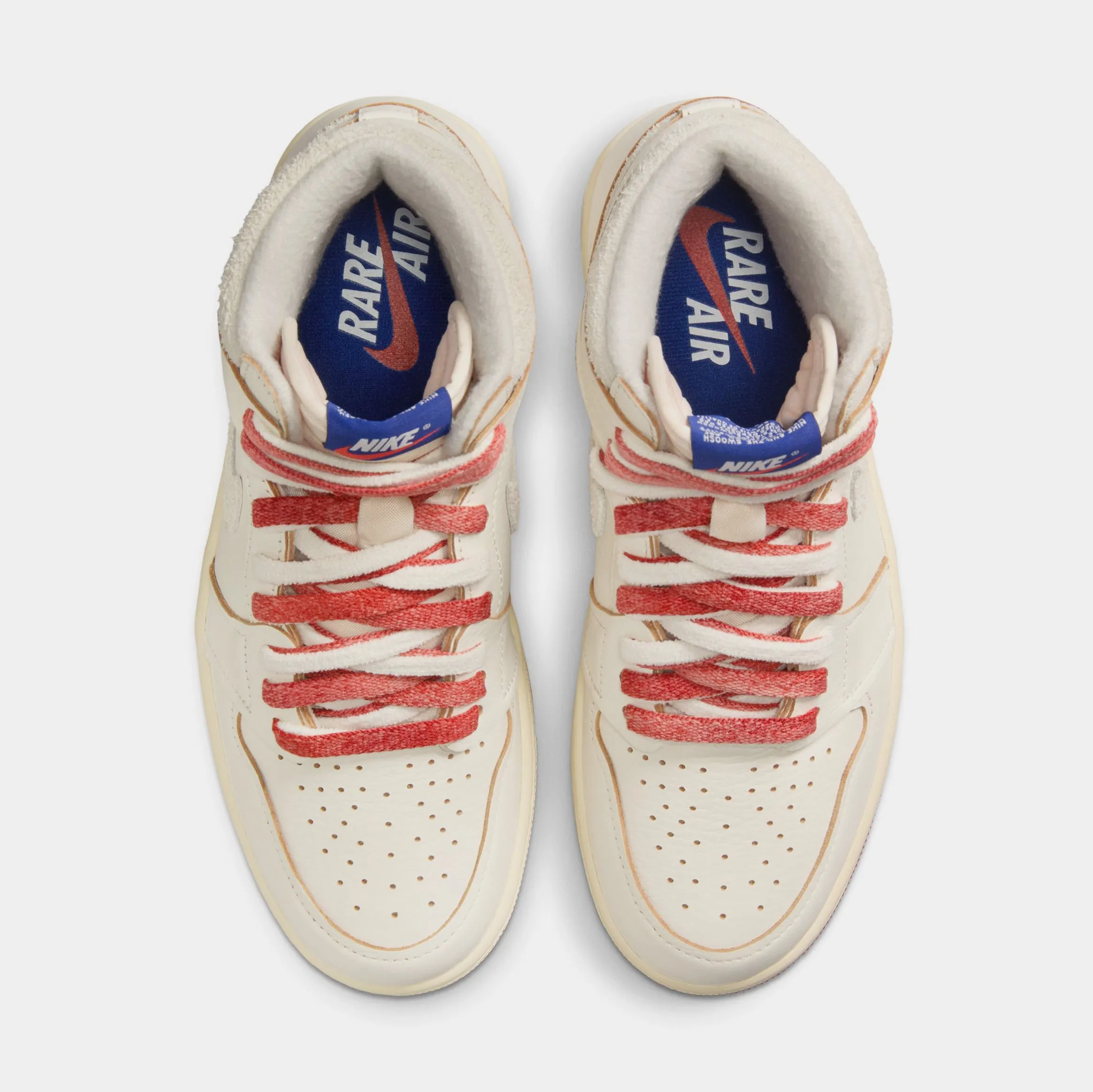Air Jordan 1 Retro High OG Rare Air Cinnabar Womens Lifestyle Shoes (Sail/Cinnabar/Light Bone)