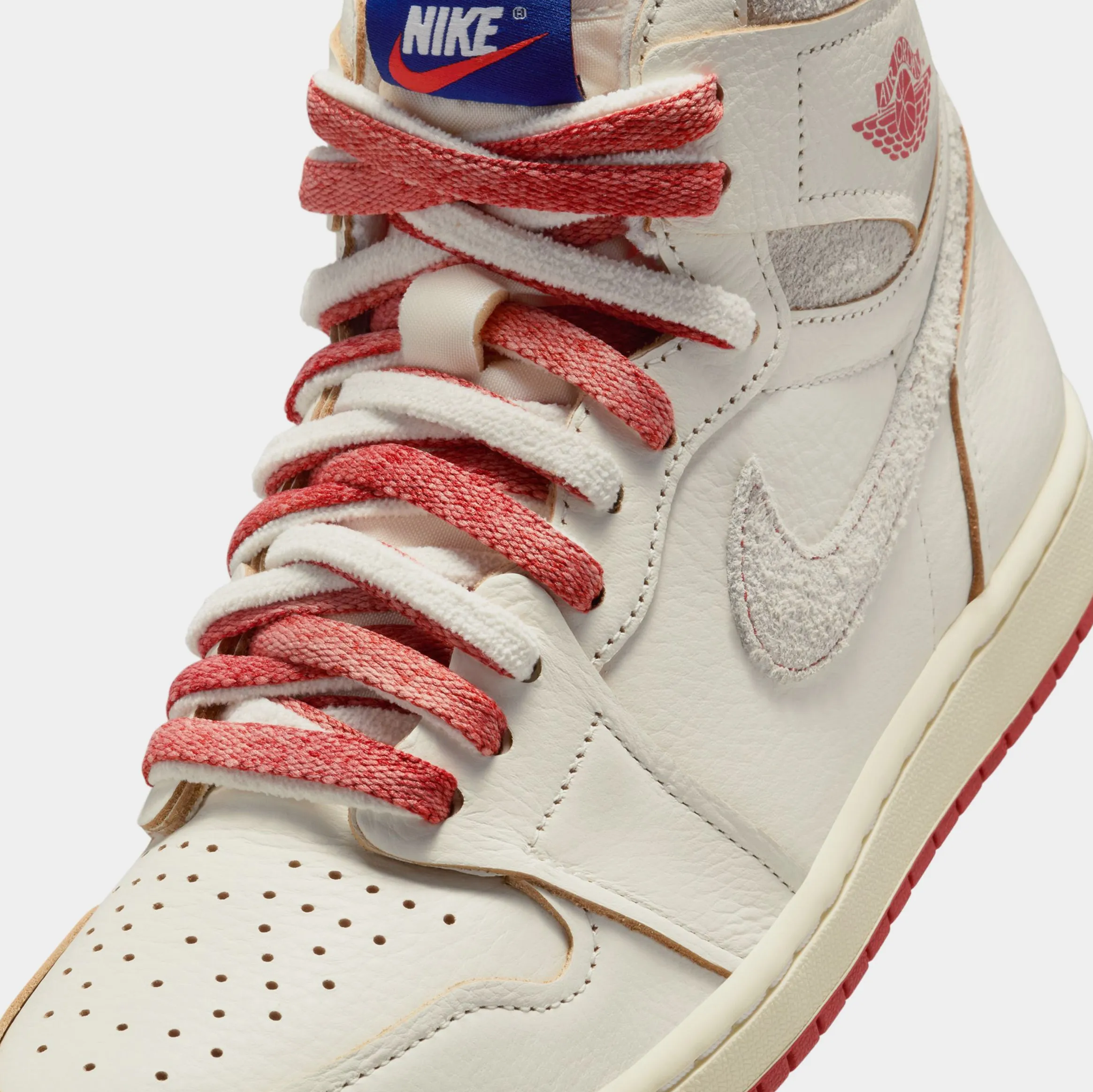 Air Jordan 1 Retro High OG Rare Air Cinnabar Womens Lifestyle Shoes (Sail/Cinnabar/Light Bone)