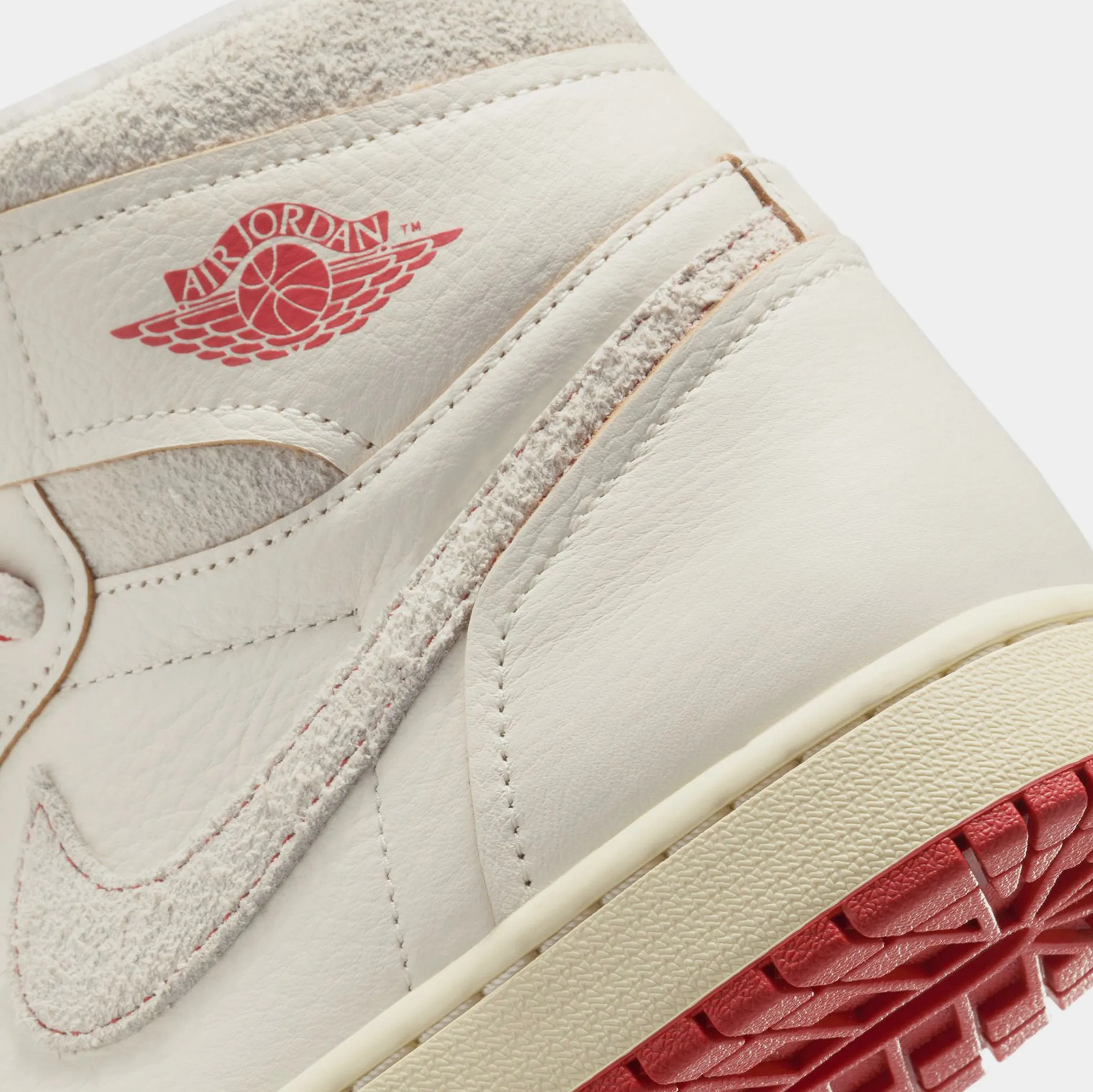 Air Jordan 1 Retro High OG Rare Air Cinnabar Womens Lifestyle Shoes (Sail/Cinnabar/Light Bone)