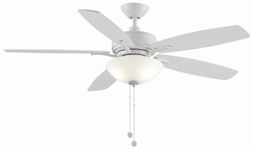 Aire Deluxe 52"Ceiling Fan Matte White versatile medium fans for any space