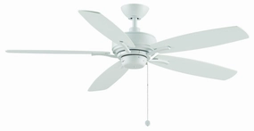 Aire Deluxe 52"Ceiling Fan Matte White versatile medium fans for any space