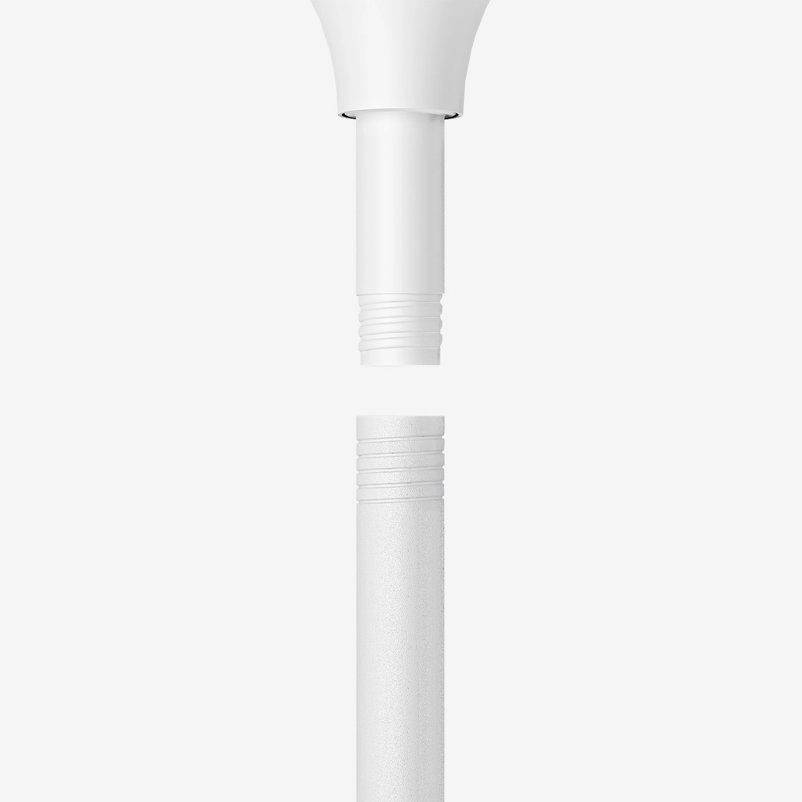 AirFlo Plus 44" Hybrid Pedestal Fan - Ultra-Quiet Air Circulator - White