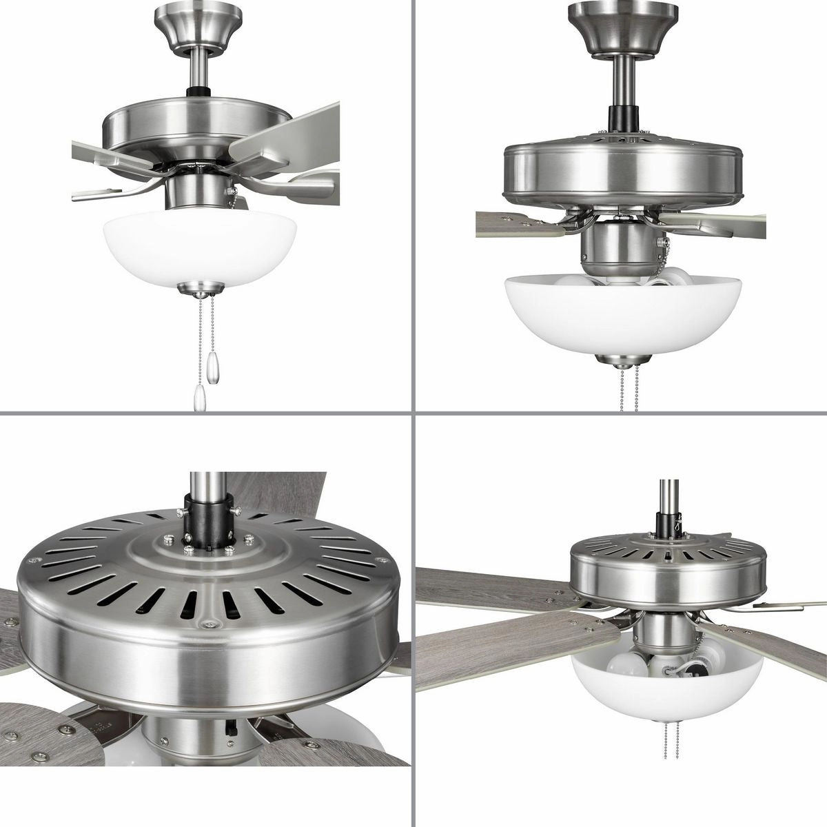AirPro 52"Ceiling Fan Brushed Nickel