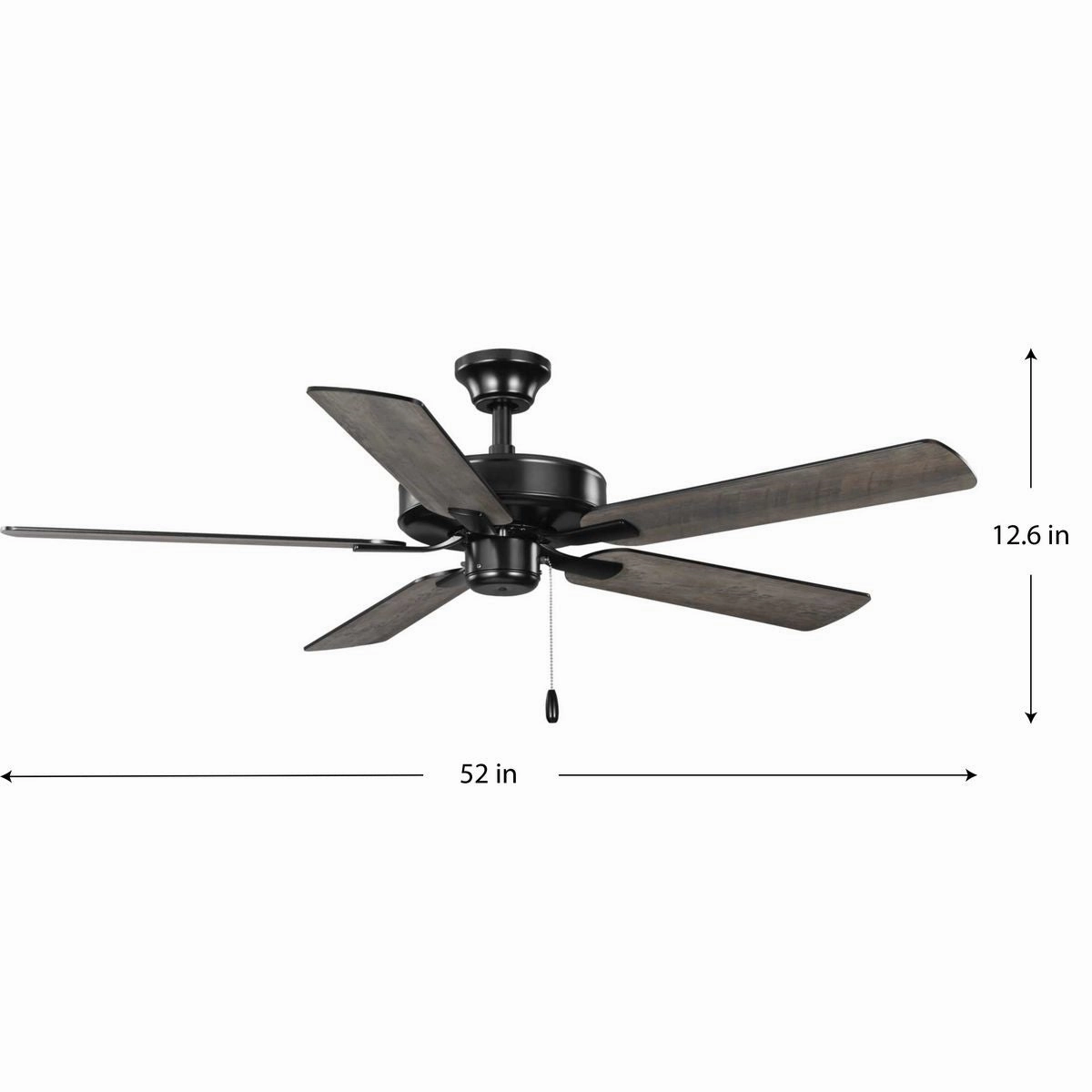 AirPro 52"Ceiling Fan Matte Black