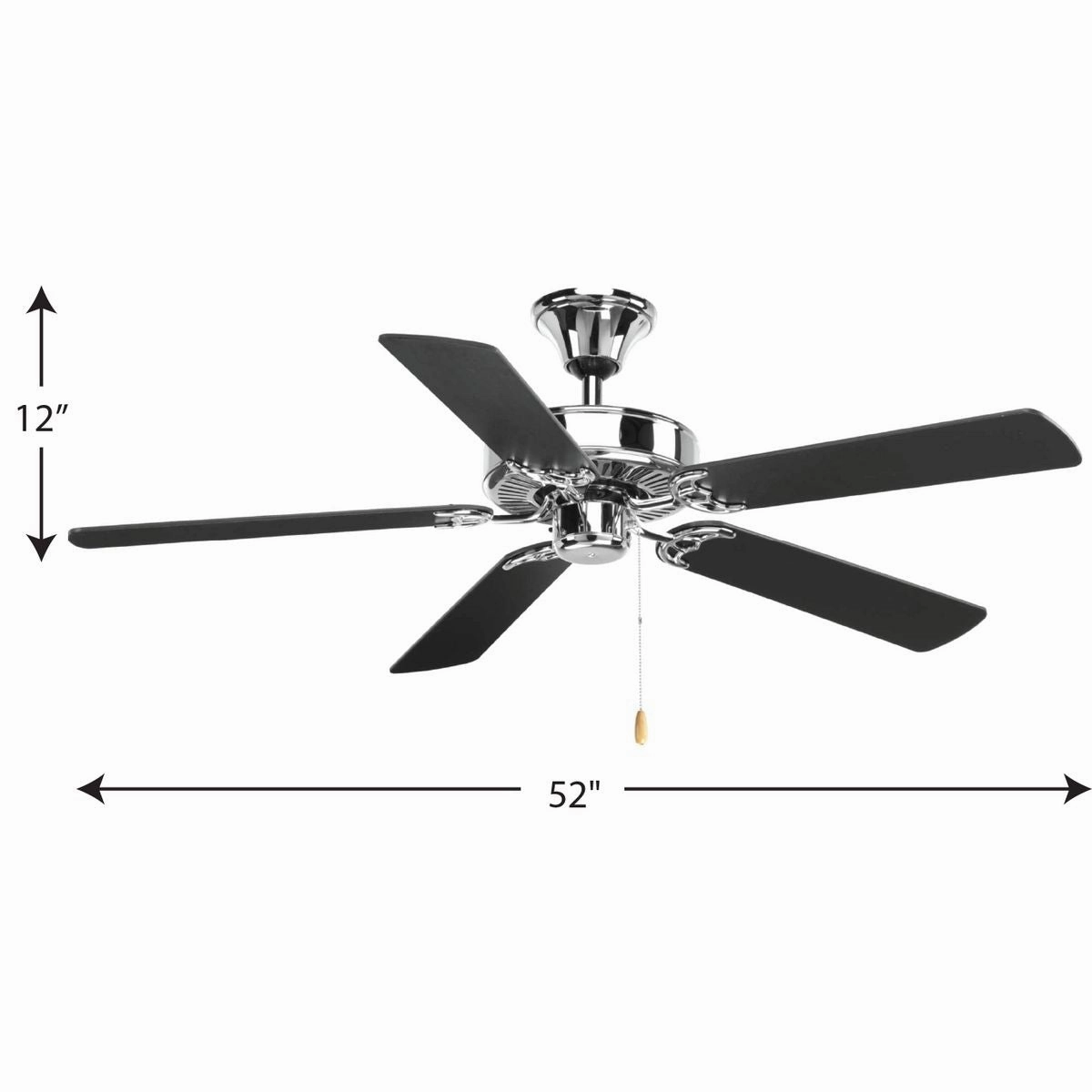 Airpro 52"Ceiling Fan Polished Chrome