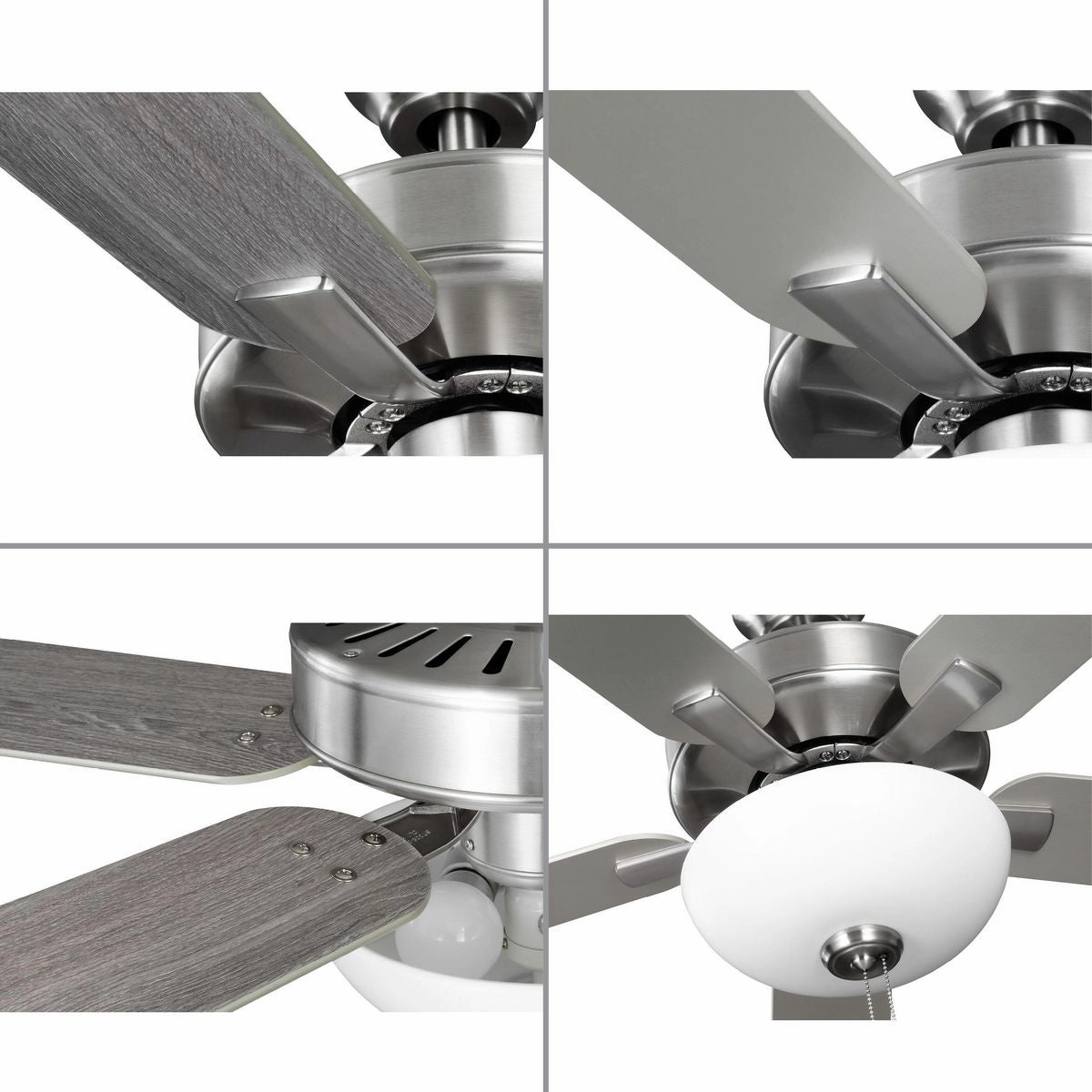 Airpro Builder Fan 52"Ceiling Fan Brushed Nickel