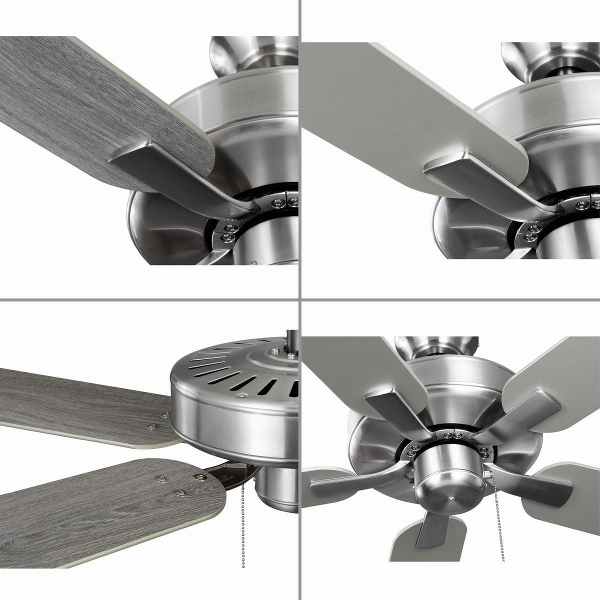 Airpro Builder Fan 52"Ceiling Fan Brushed Nickel