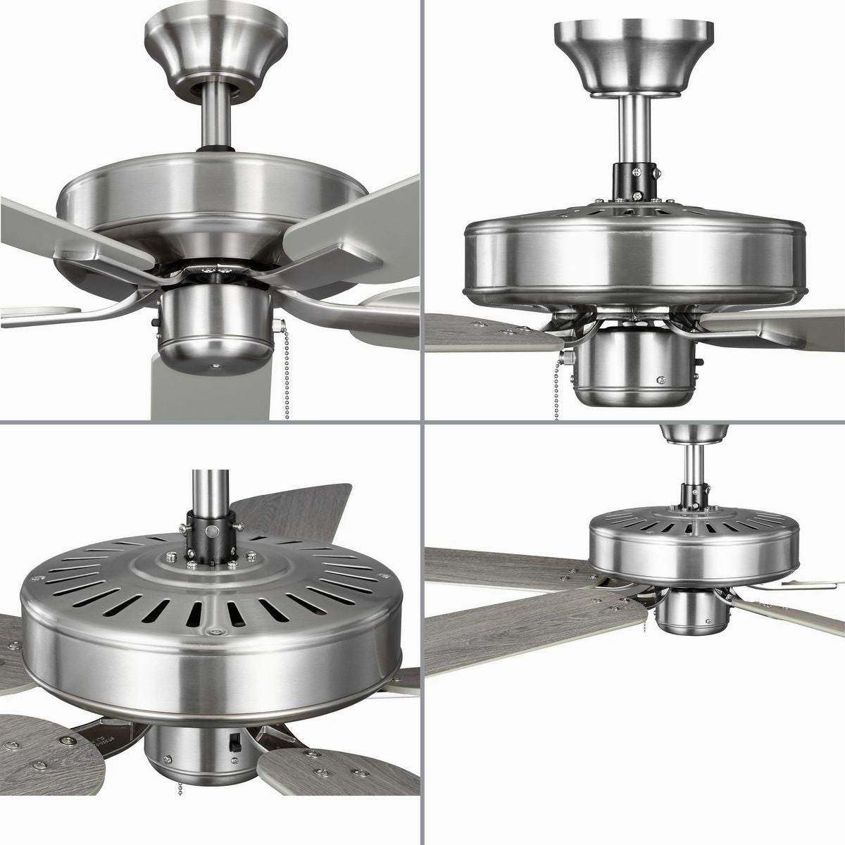 Airpro Builder Fan 52"Ceiling Fan Brushed Nickel