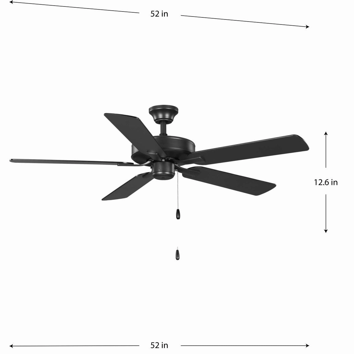 Airpro Builder Fan 52"Ceiling Fan Graphite