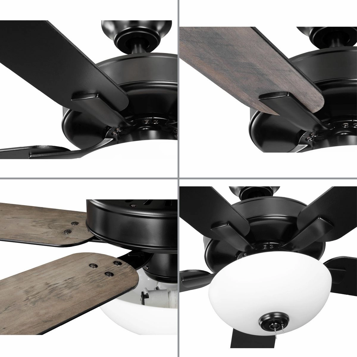 Airpro Builder Fan 52"Ceiling Fan Matte Black