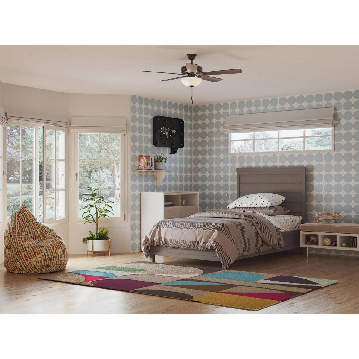Airpro Builder Fan 52"Ceiling Fan Matte Black