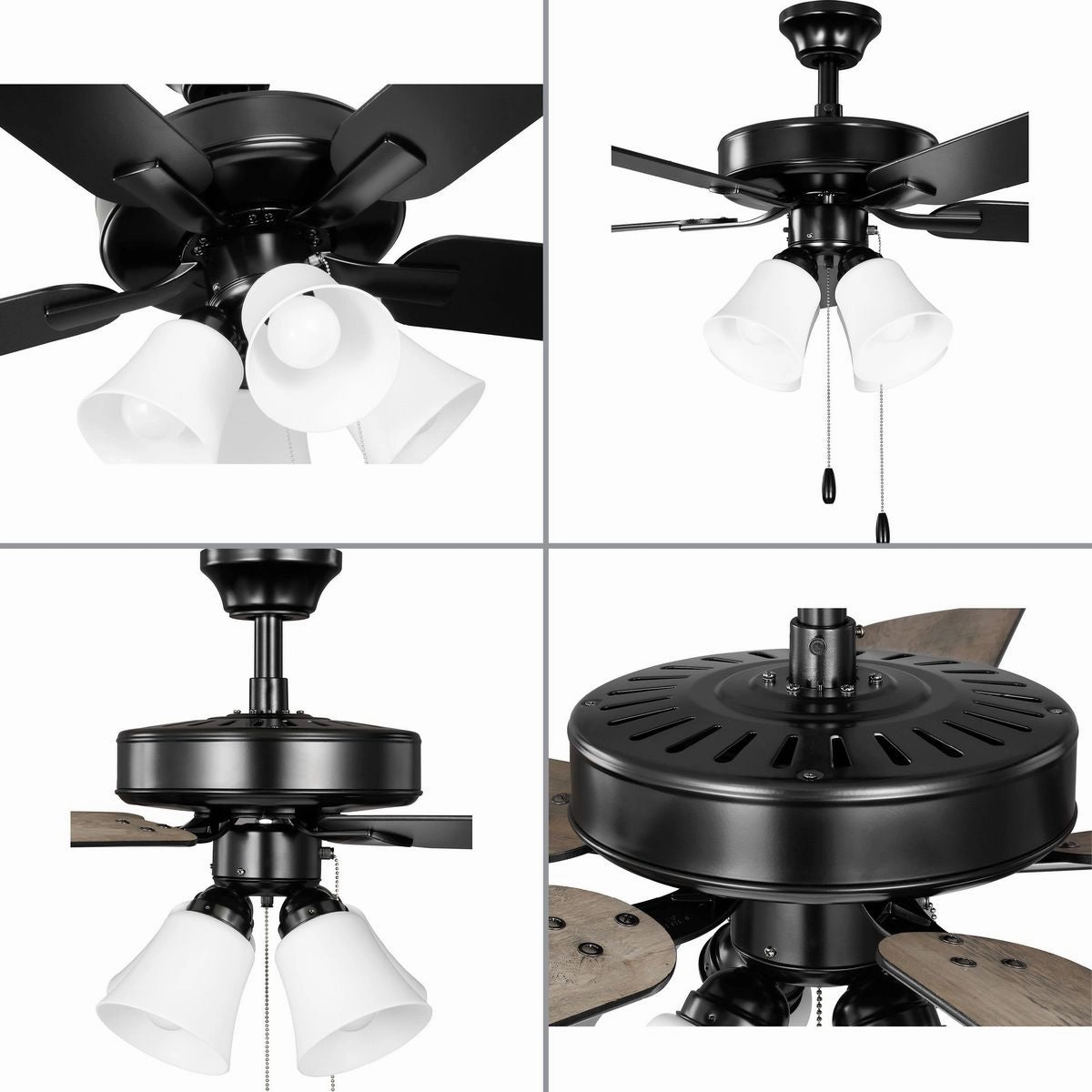 Airpro Builder Fan 52"Ceiling Fan Matte Black