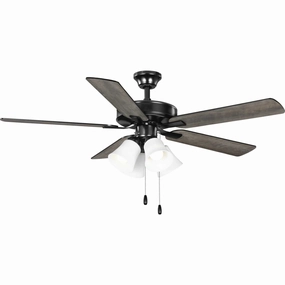 Airpro Builder Fan 52"Ceiling Fan Matte Black quiet medium fans for living room use