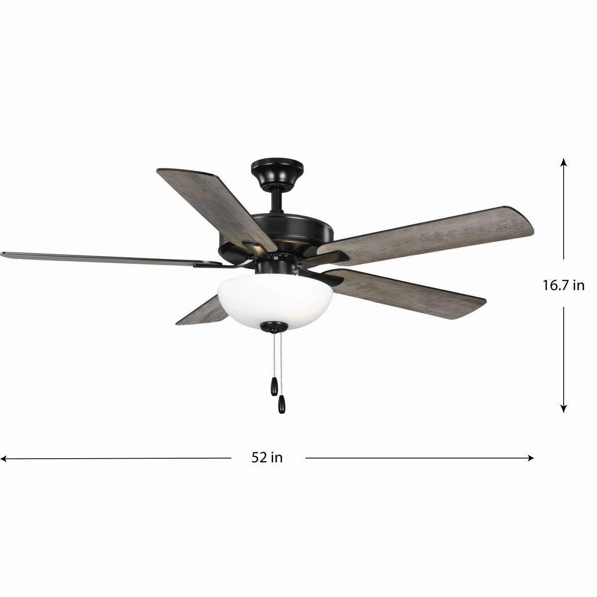 Airpro Builder Fan 52"Ceiling Fan Matte Black