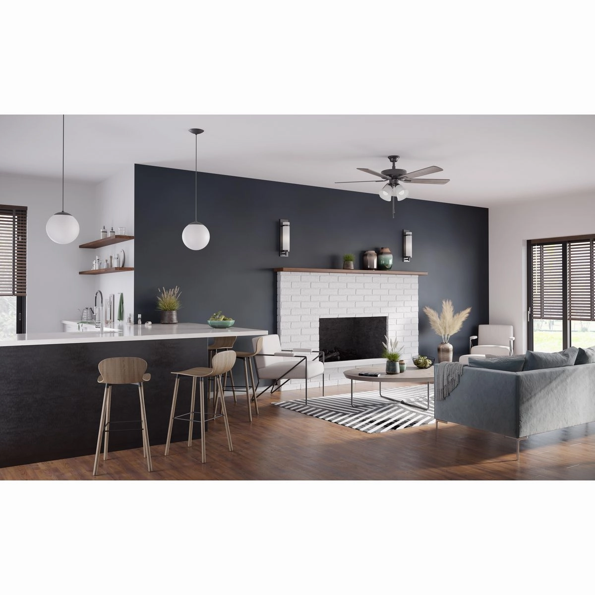 Airpro Builder Fan 52"Ceiling Fan Matte Black