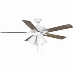 Airpro Builder Fan 52"Ceiling Fan White medium electric fans for multi-room use