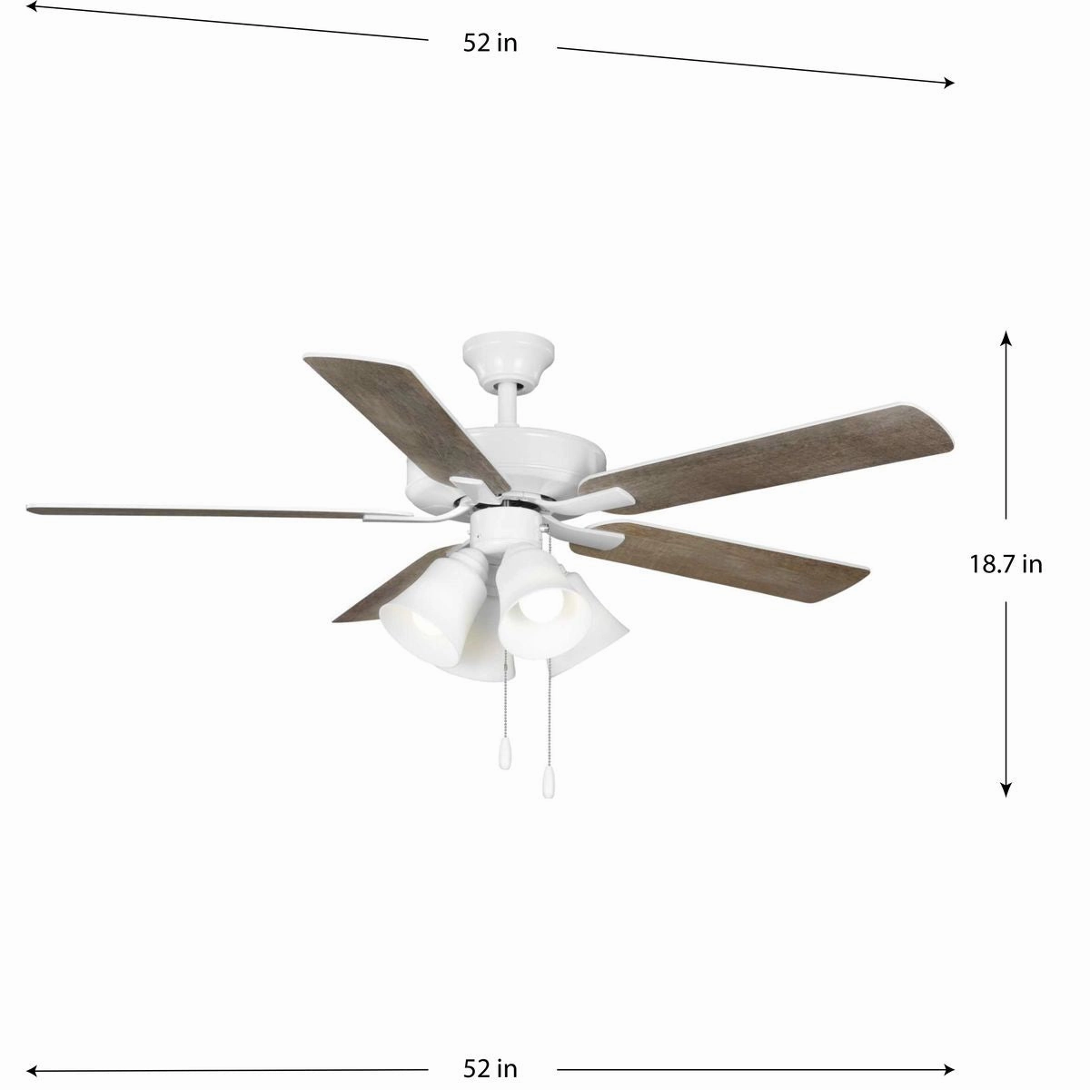 Airpro Builder Fan 52"Ceiling Fan White