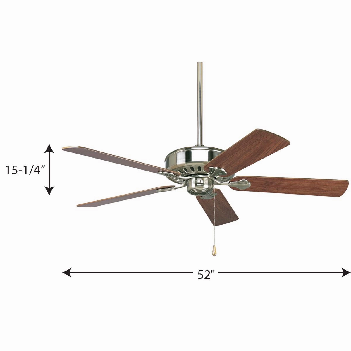 Airpro Performance 52"Ceiling Fan Brushed Nickel