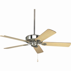 Airpro Performance 52"Ceiling Fan Brushed Nickel compact medium fans for desks and counters