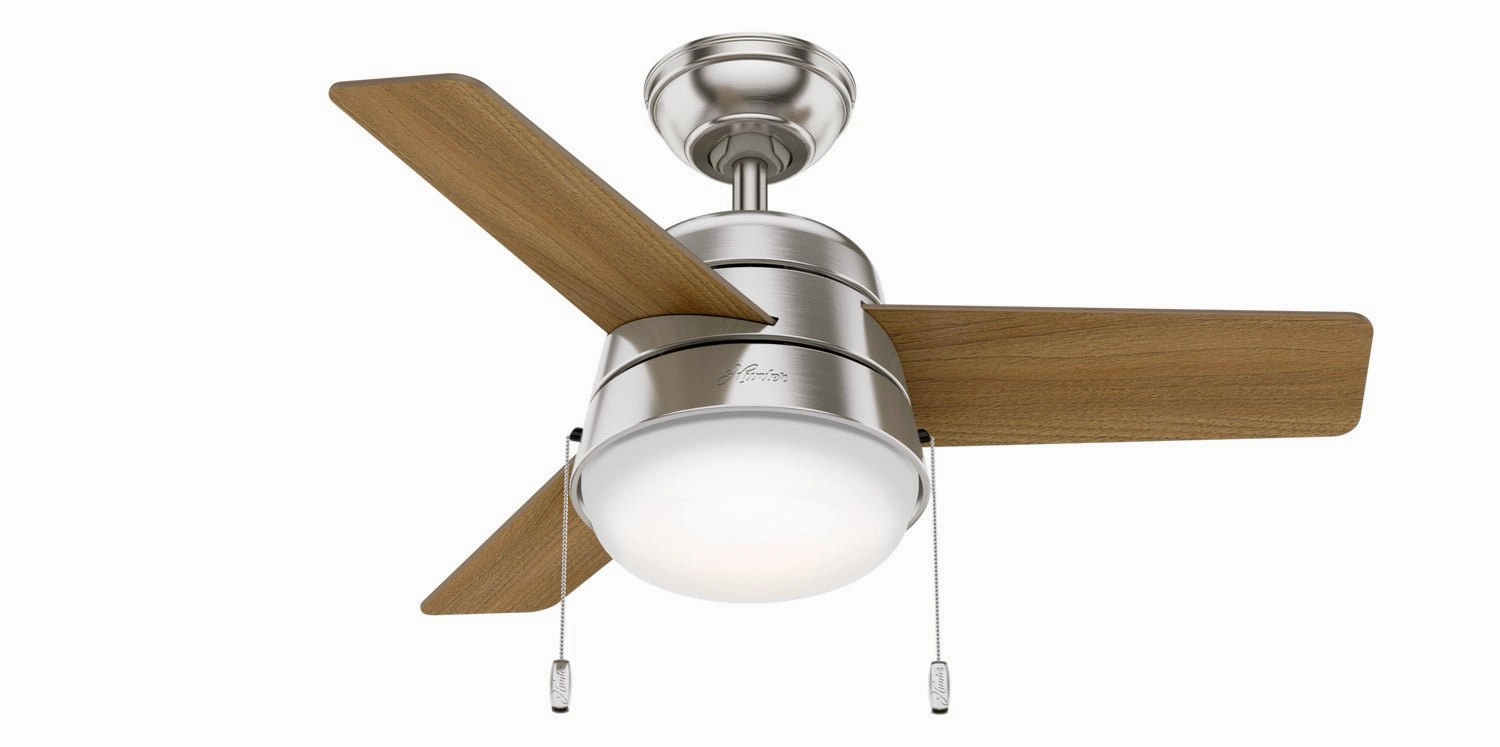 Aker 36"Ceiling Fan Brushed Nickel