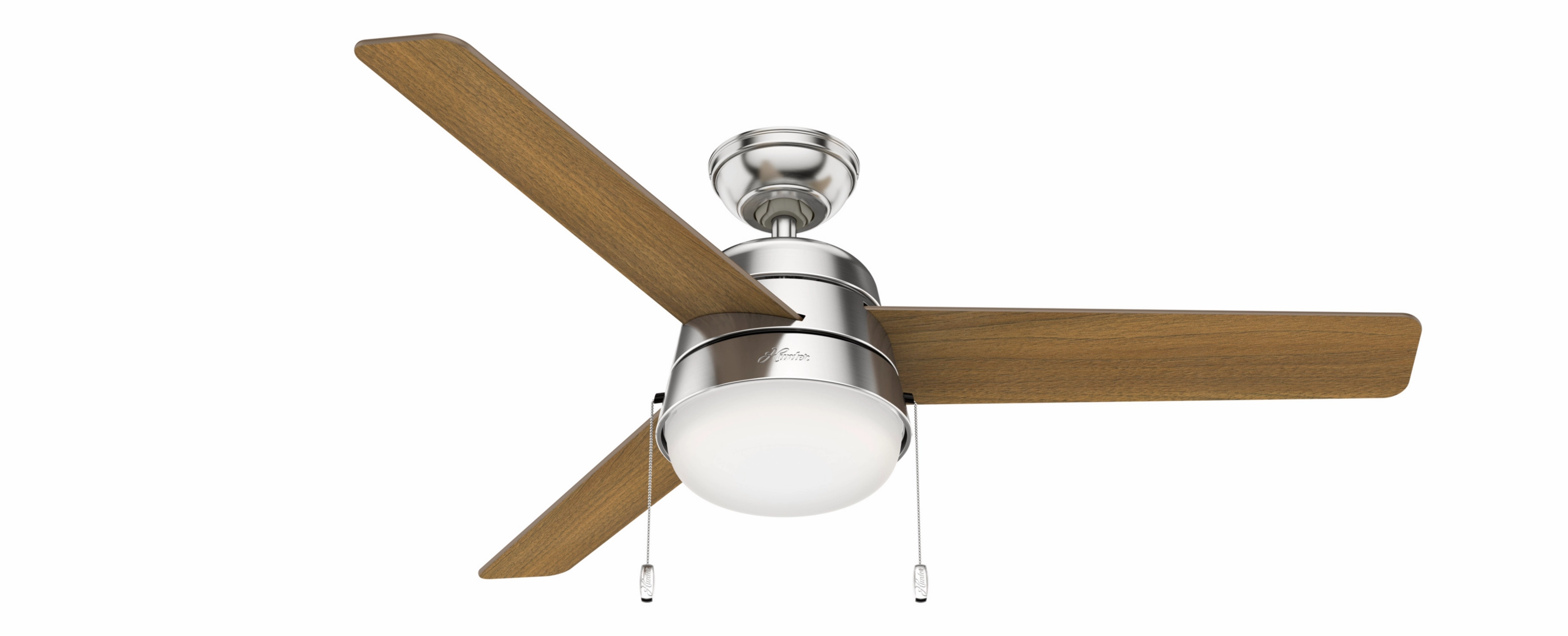 Aker 52"Ceiling Fan Brushed Nickel