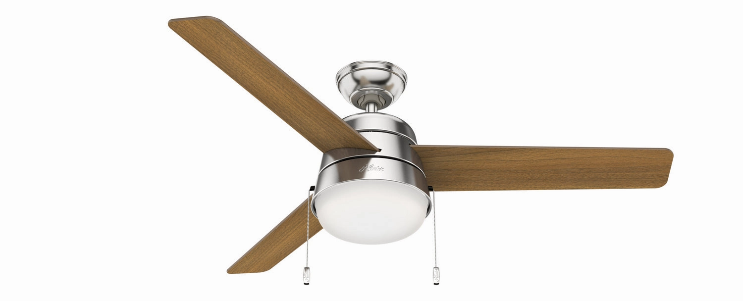Aker 52"Ceiling Fan Brushed Nickel reliable fans for apartment and office
