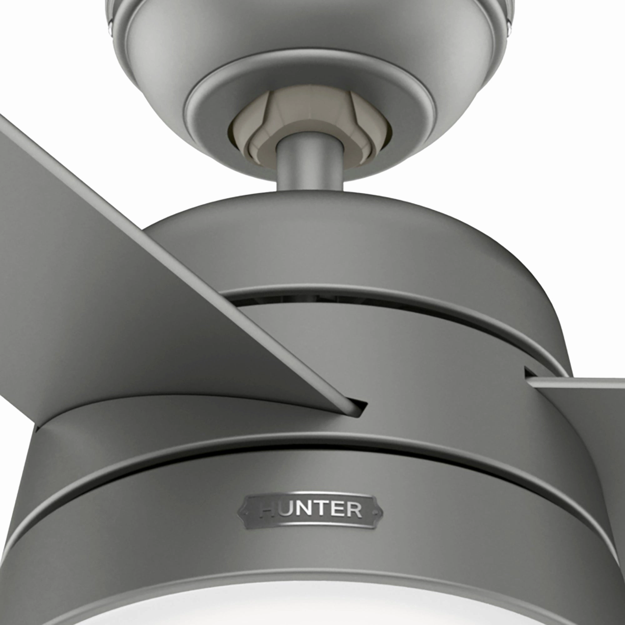Aker 52"Ceiling Fan Matte Silver