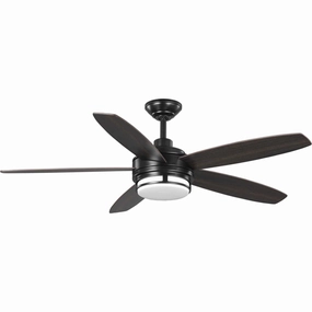 Albin 54"Ceiling Fan Black quiet medium fans for living room use