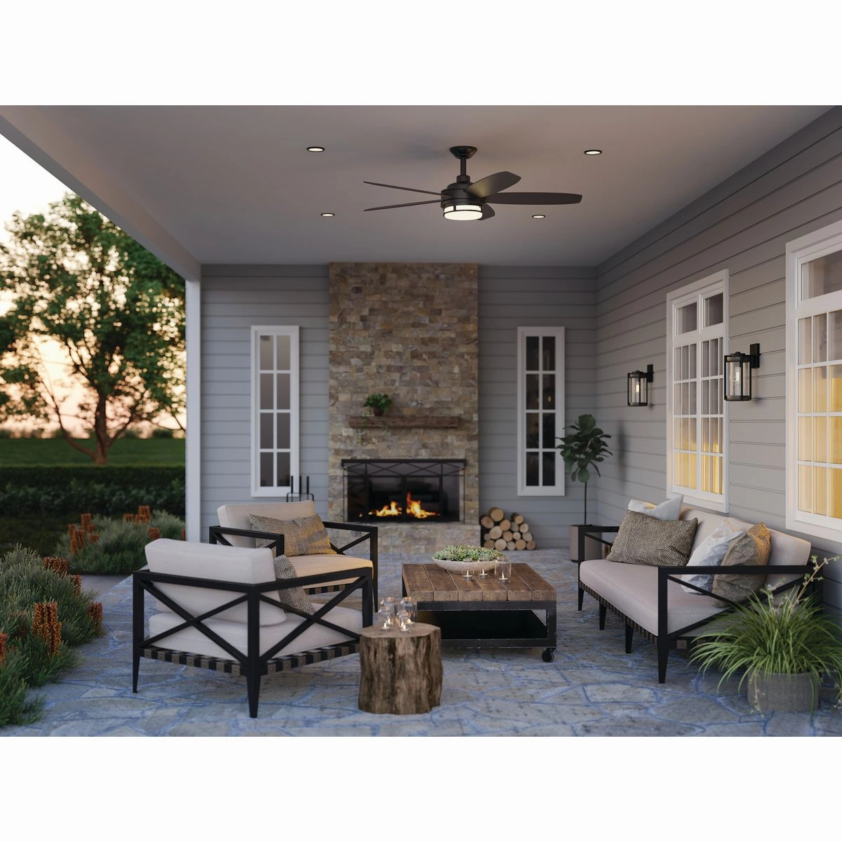 Albin 54"Ceiling Fan Black
