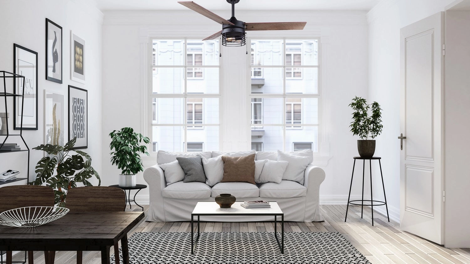 Alder 52"Ceiling Fan Matte Black