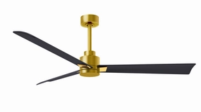 Alessandra 56"Ceiling Fan Brushed Brass outdoor exterior fans for patio cooling