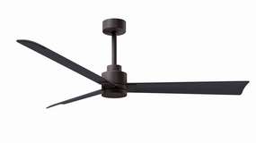 Alessandra 56"Ceiling Fan Textured Bronze home fans with built-in timer settings