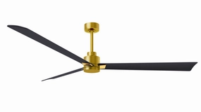 Alessandra 72"Ceiling Fan Brushed Brass low-noise fans for peaceful environments