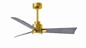 Alessandra - LK 42"Ceiling Fan Brushed Brass best small fans for home and travel