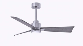 Alessandra - LK 42"Ceiling Fan Brushed Nickel compact electric fans for small spaces