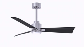 Alessandra - LK 42"Ceiling Fan Brushed Nickel best small fans for home and travel