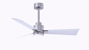 Alessandra - LK 42"Ceiling Fan Brushed Nickel best small fans for home and travel