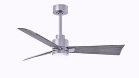 Alessandra - LK 42"Ceiling Fan Brushed Nickel best small fans for home and travel
