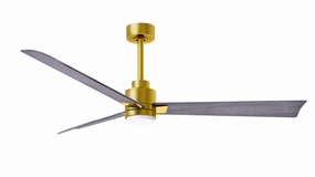 Alessandra - LK 56"Ceiling Fan Brushed Brass quiet electric fans for home use