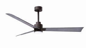 Alessandra - LK 56"Ceiling Fan Textured Bronze compact medium fans for desks and counters