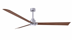 Alessandra - LK 72"Ceiling Fan Brushed Nickel outdoor exterior fans for patio cooling