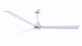 Alessandra - LK 72"Ceiling Fan Matte White whisper-quiet fans for bedrooms and offices