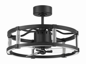 Alexis 18"Ceiling Fan Flat Black best small fans for home and travel