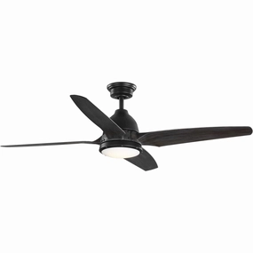 Alleron 56"Ceiling Fan Flat Black affordable medium fans for summer